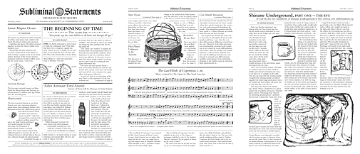 Pages from the third issue of Subliminal Statements: Differentiated Bodies